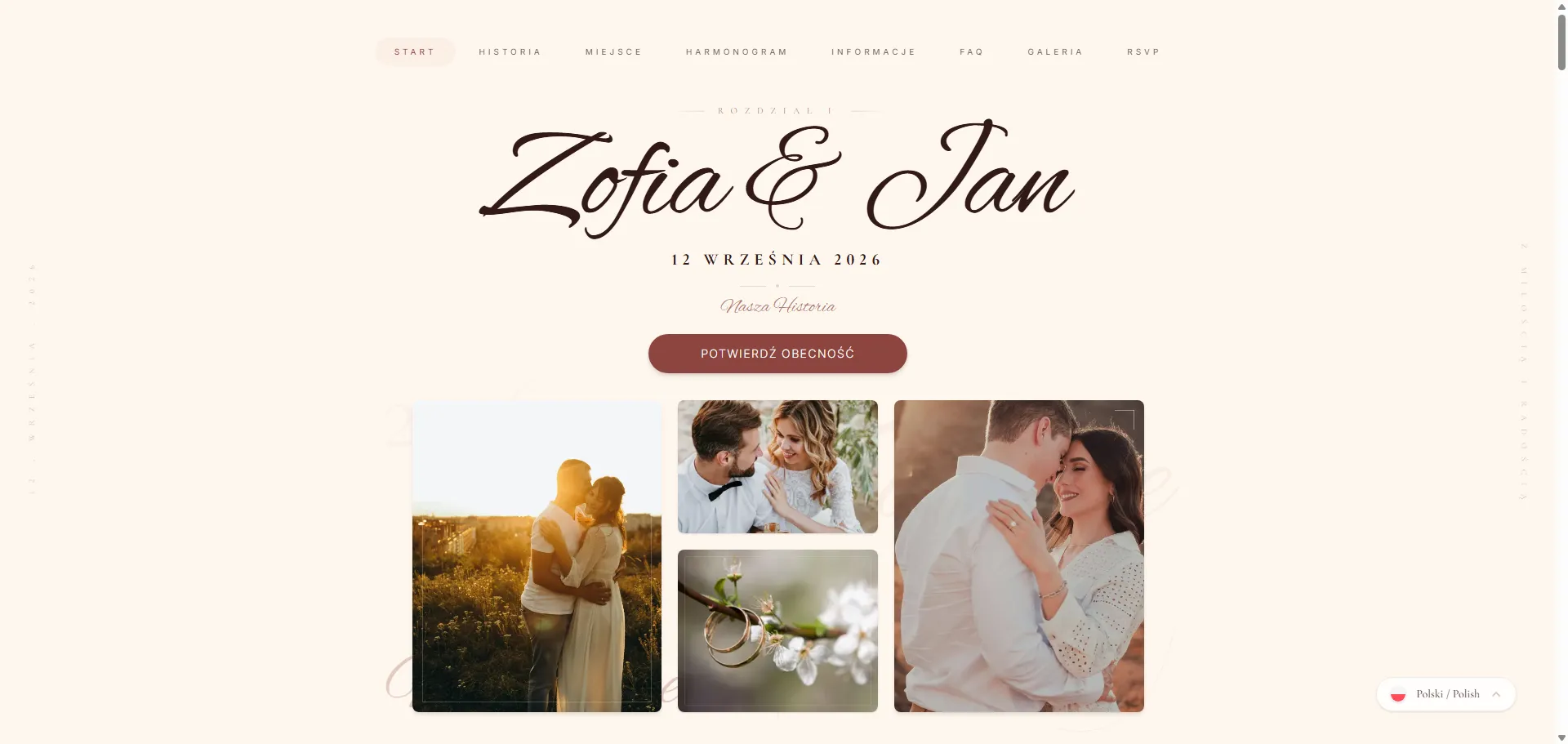 Podgląd Projektu Soft: Romantyzm Fine Art — Weselny Spot